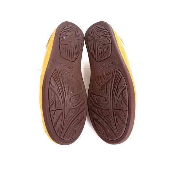 Olukai Nohea Nubuck Leather Womens Loafers Shoes Size 10 Tan Slip On Comfort - Picture 6 of 13